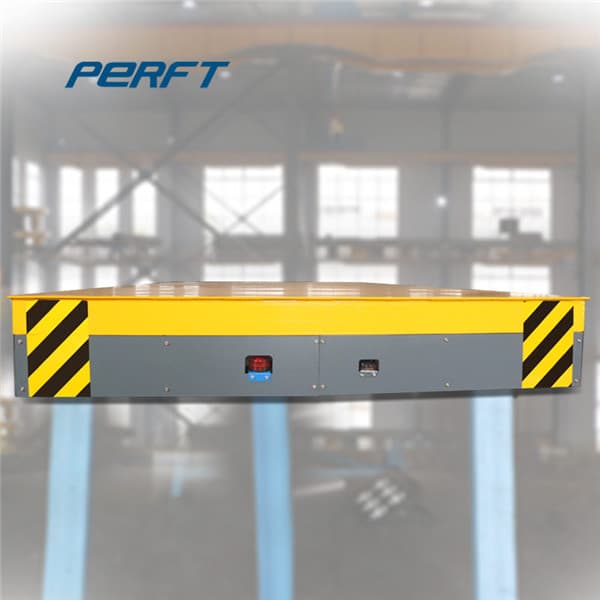 motorized transfer car with integrated screw jack lift table 30 tons